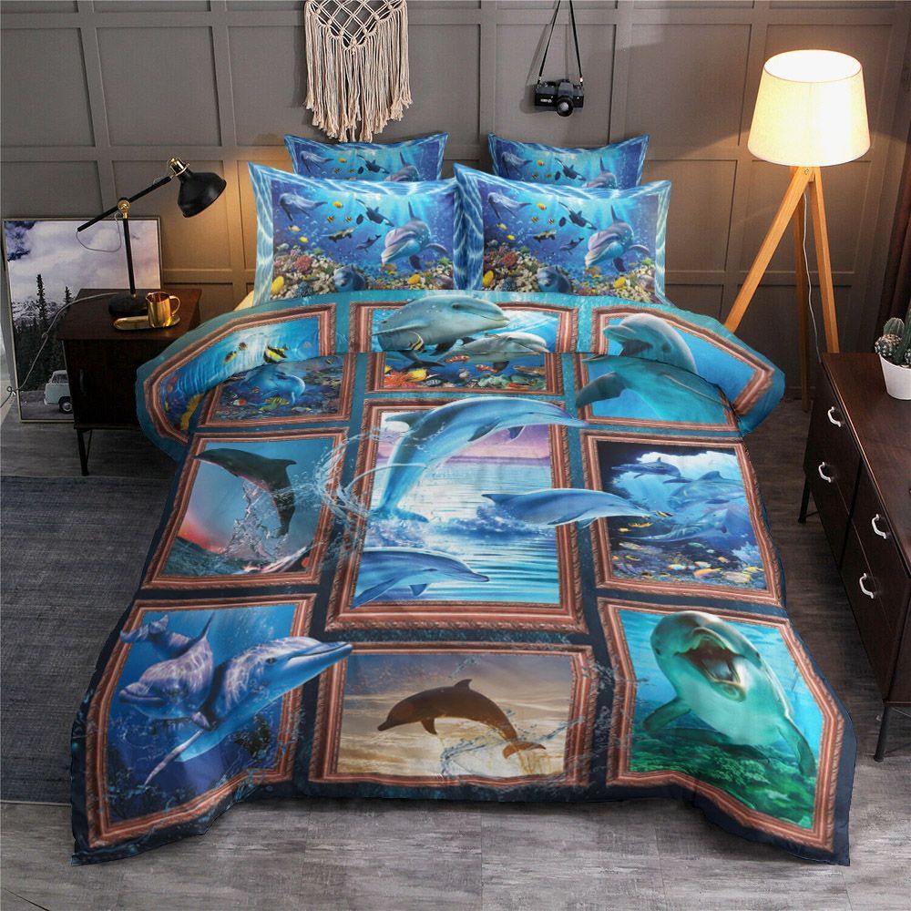 3D Dolphin Bedding Set