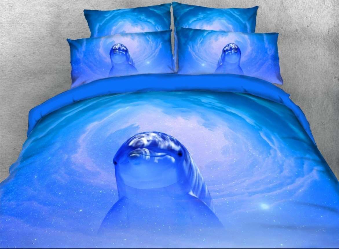 3D Dolphin Bedding Set