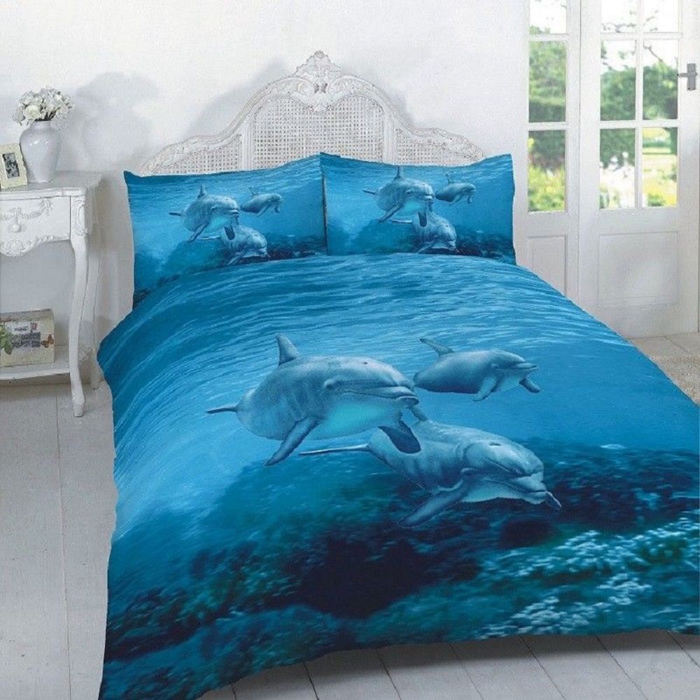 3d Dolphin Bedding Set