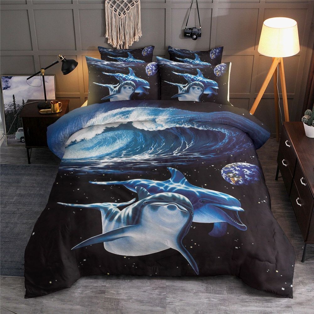 3d Dolphin Bedding Set