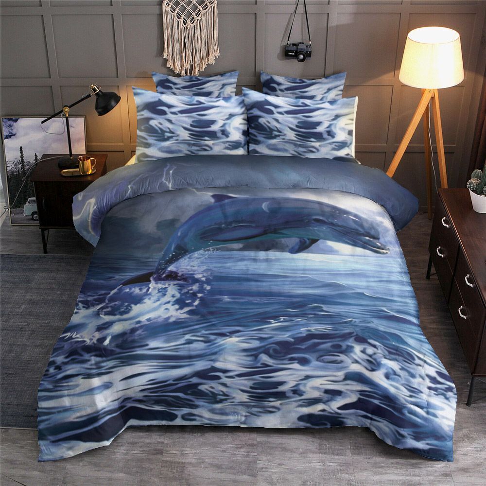 3d Dolphin Bedding Set