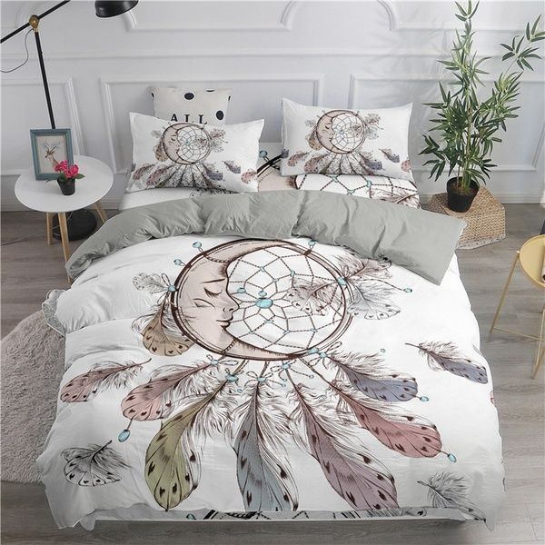 3d Dream Catcher Feather Bedding Set