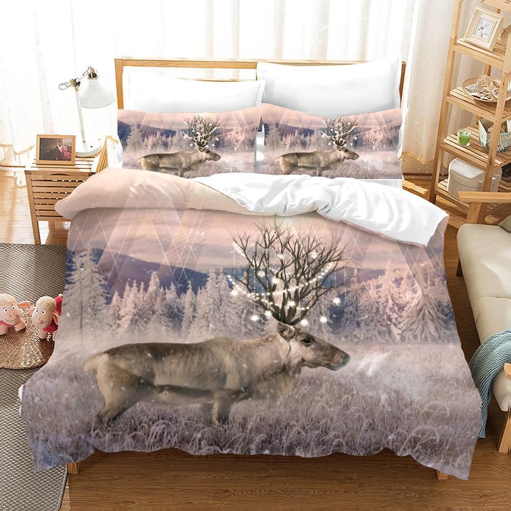3d Elk Forest Bedding Set