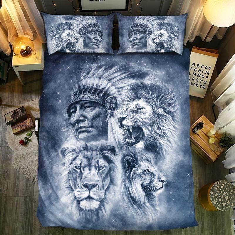 3D Fierce Spirit Lion Bedding Set