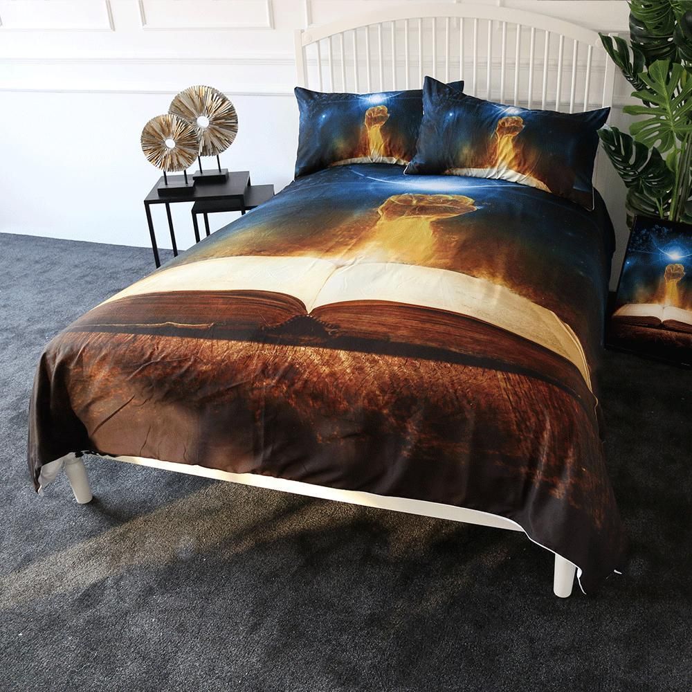 3D Fire Punch Bedding Set