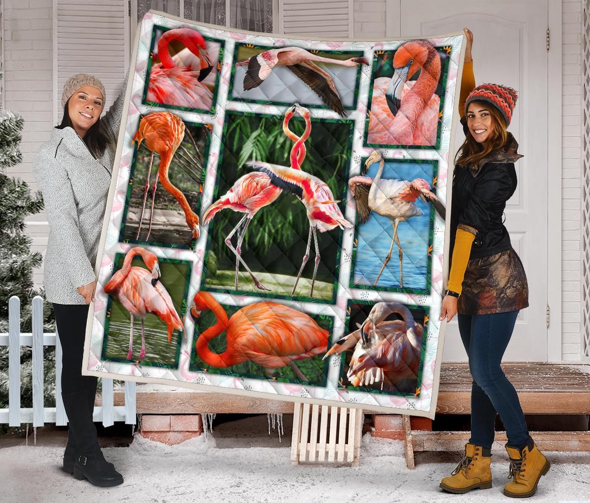 3D Flamingo Quilt Blanket DHC020120183TD