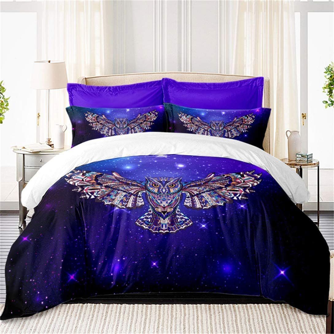 3d Flying Owl Bedding Set