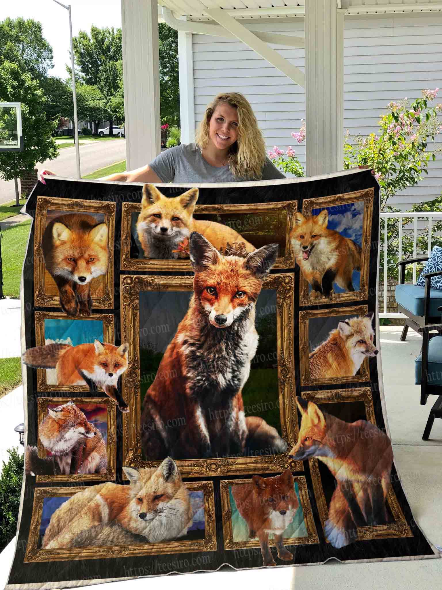 3D Fox Quilt Blanket DHC1501691VT