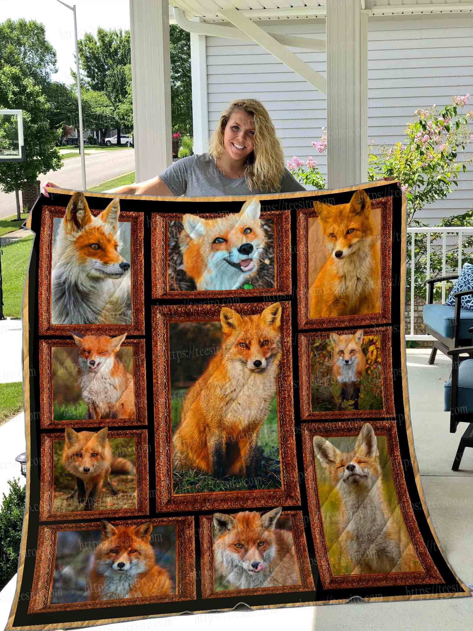3D Fox Quilt Blanket DHC1501735VT