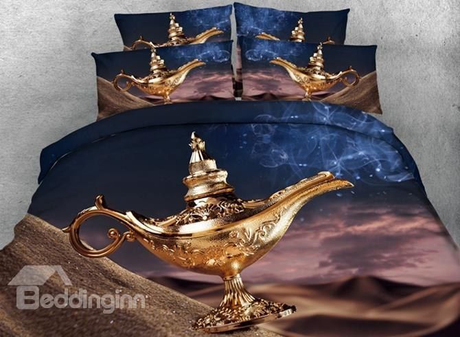 3D Genie Lamp Bedding Set