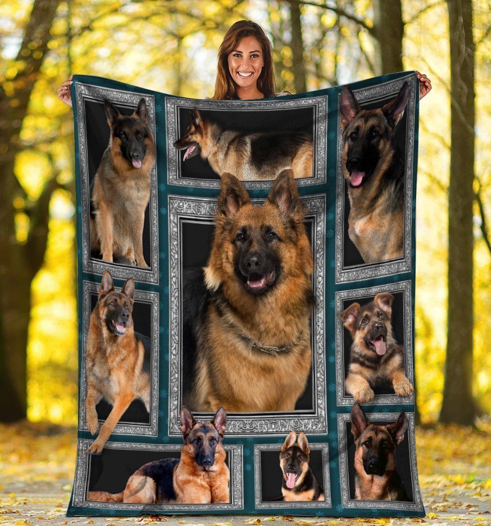 3d German Shepherd Fleece Blanket Gift For German Shepherd Lovers