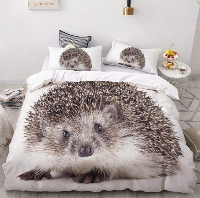 3d Hedgehog Bedding Set