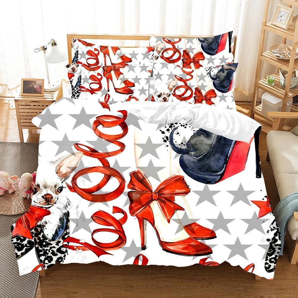 3d High Heels Dog Star Bedding Set