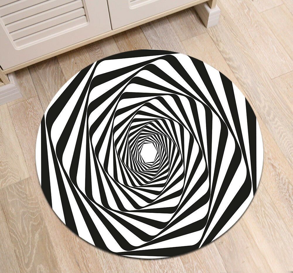 3d Hole Round Carpet