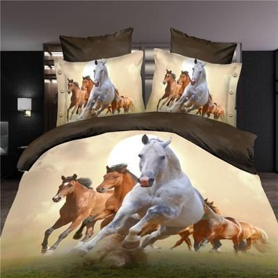 3D Horses Bedding Set
