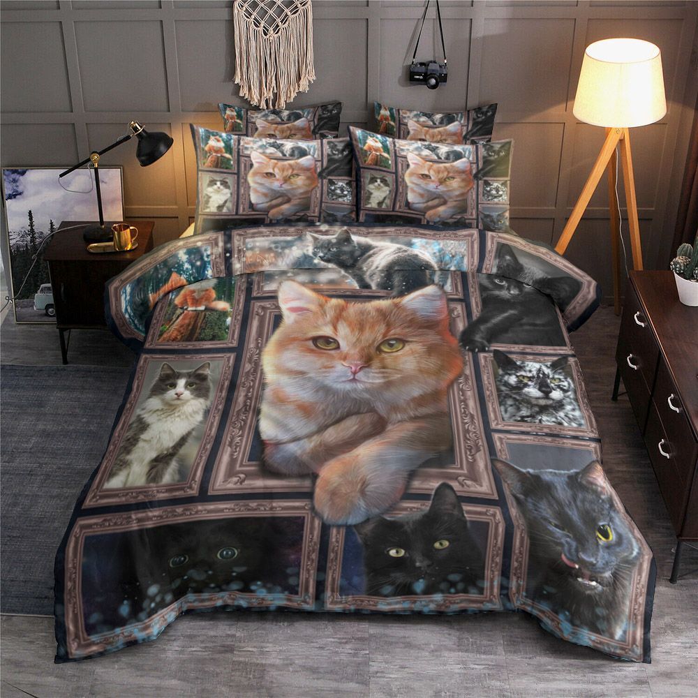 3D Huge Cat Bedding Set