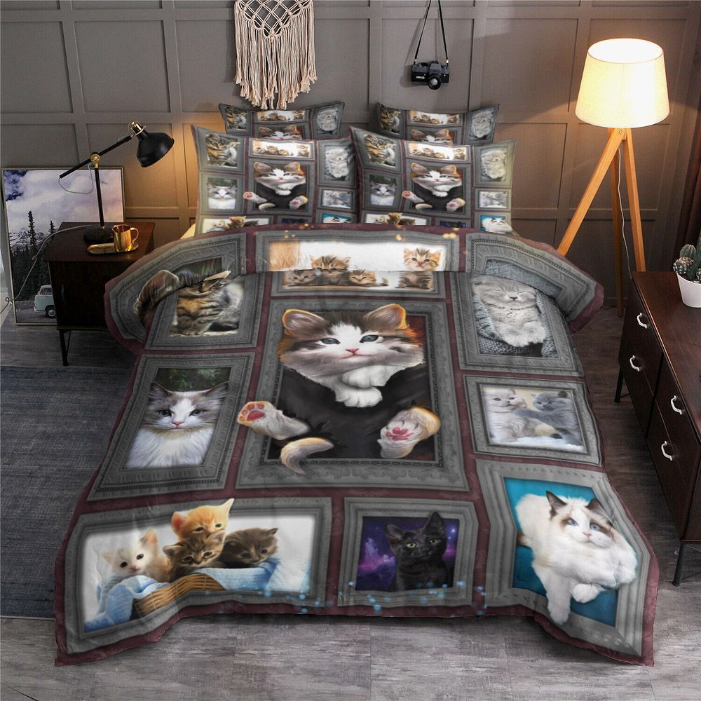 3D Huge Cat Bedding Set
