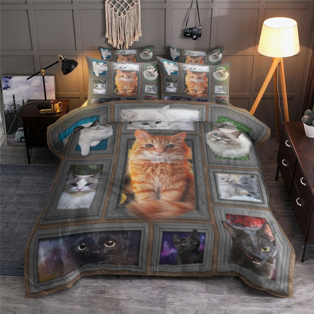 3D Huge Cat Bedding Set