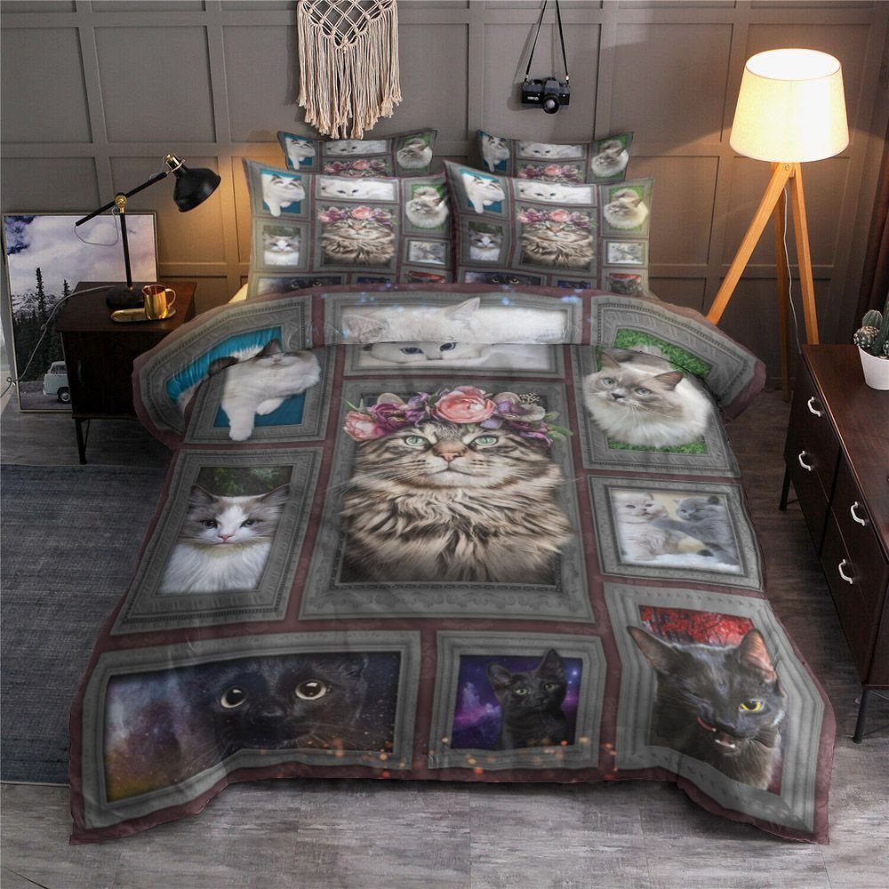 3D Huge Cat Bedding Set