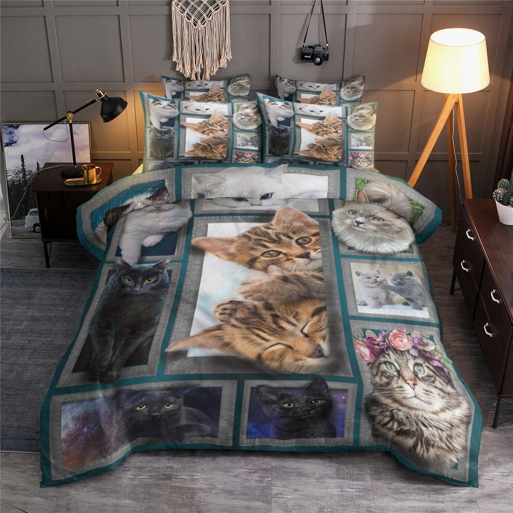 3D Huge Cat Bedding Set
