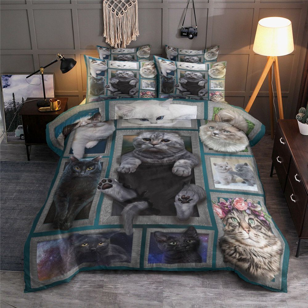 3D Huge Cat Bedding Set