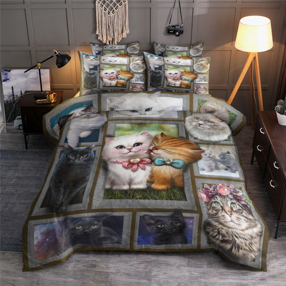 3D Huge Cat Bedding Set