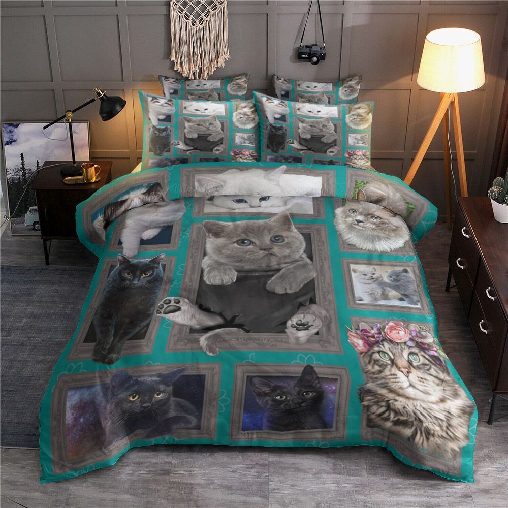 3D Huge Cat Bedding Set