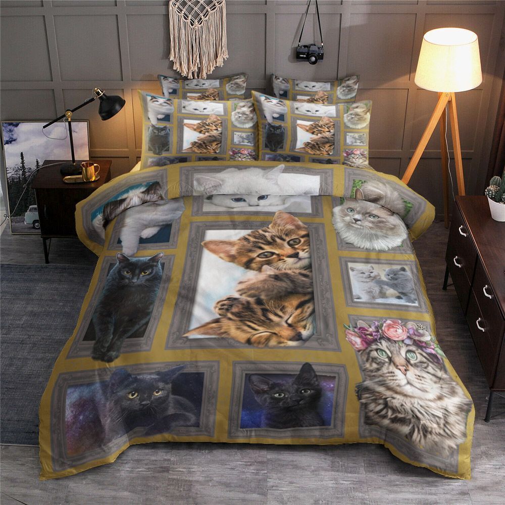 3D Huge Cat Bedding Set