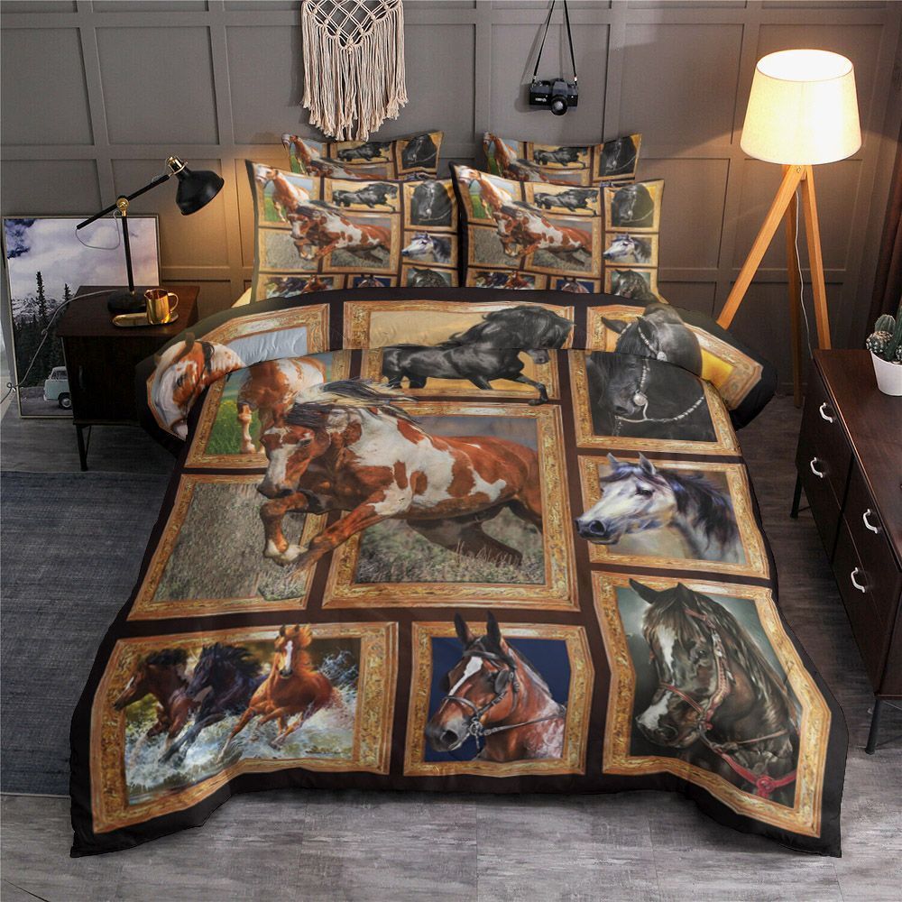 3D Huge Horse Bedding Set