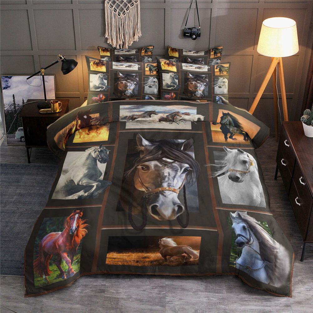 3D Huge Horse Bedding Set