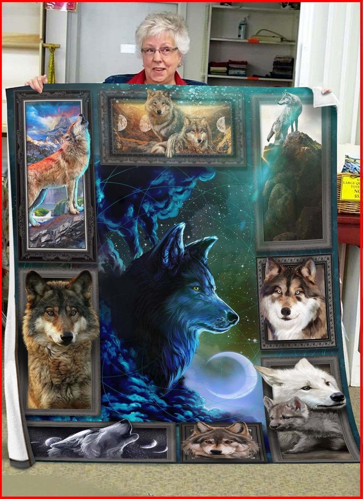3D HUGE WOLF BLANKET D1 DHC27112359DD