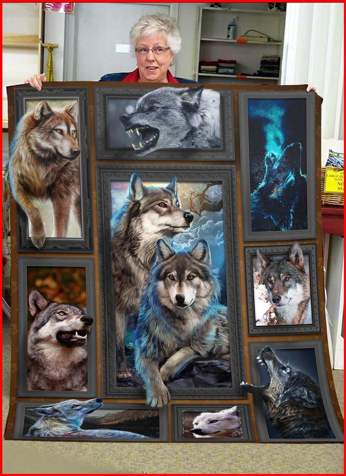 3D Huge Wolf Blanket D1 DHC27112385DD