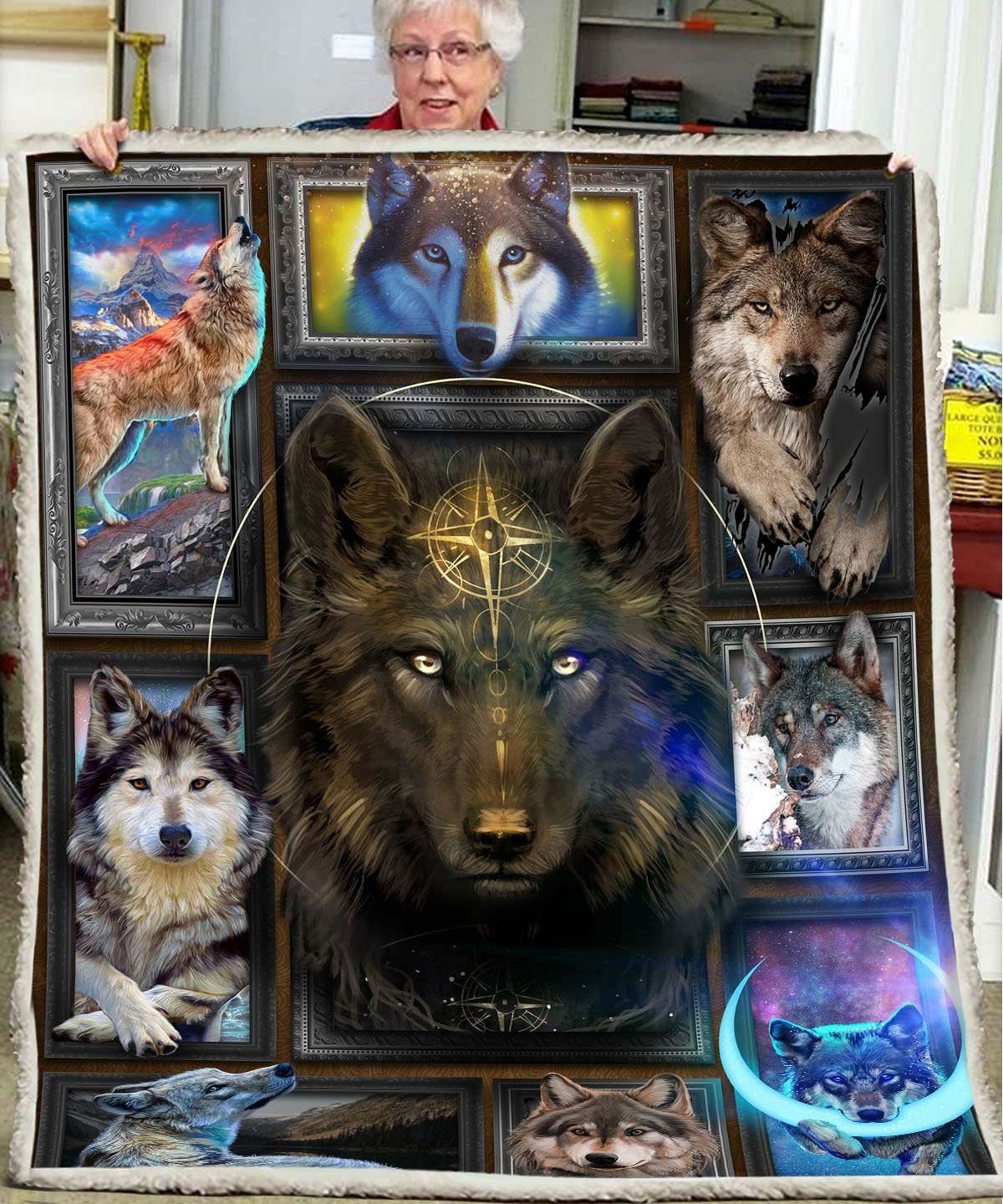3D Huge Wolf Blanket DHC27112253DD