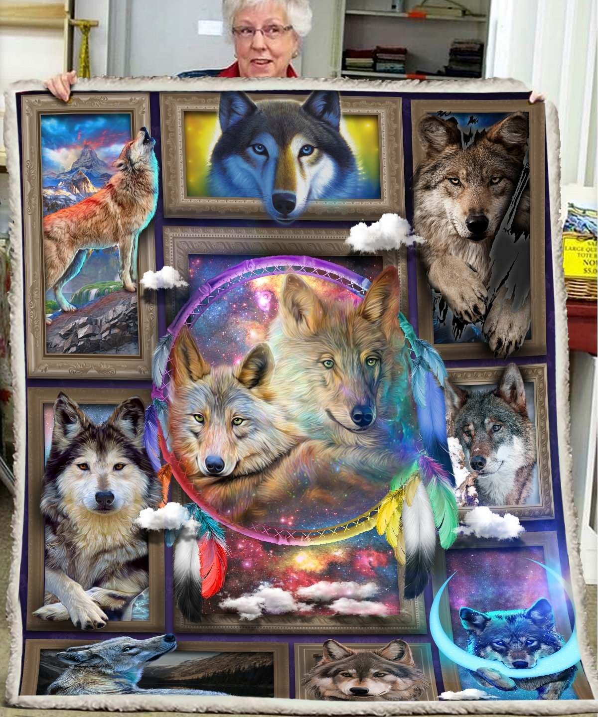 3D Huge Wolf Blanket DHC27112255DD