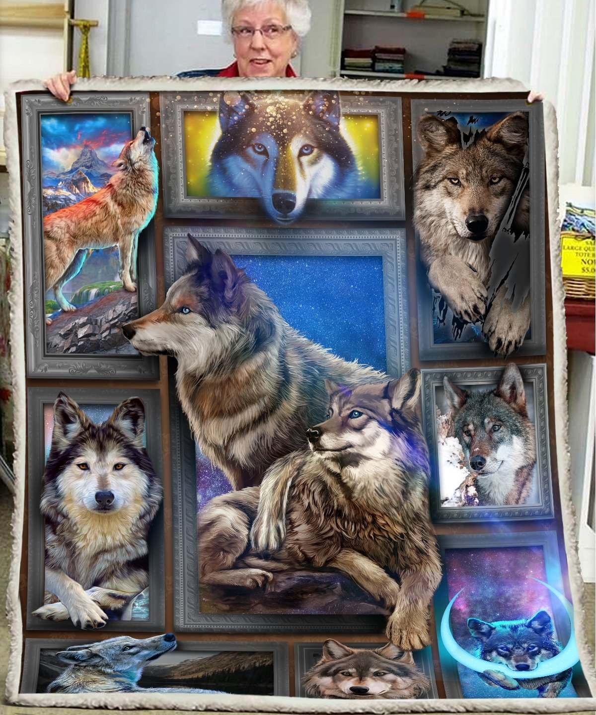 3D Huge Wolf Blanket DHC27112257DD