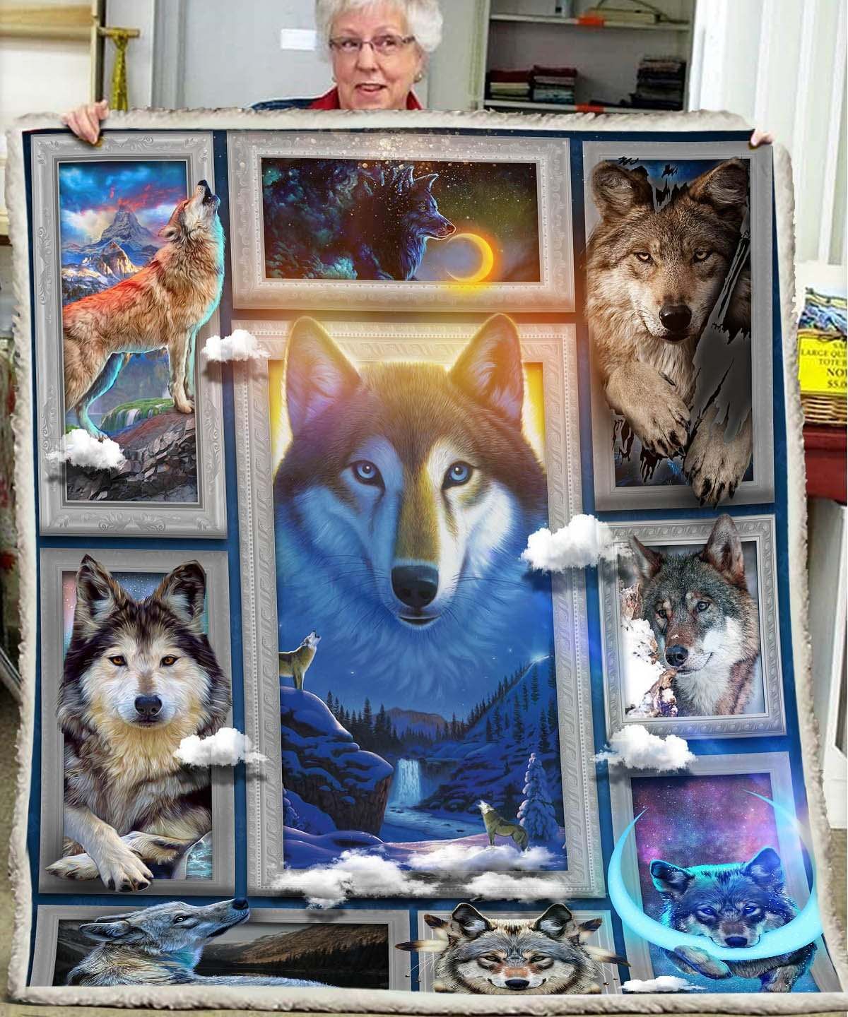 3D Huge Wolf Blanket DHC27112260DD