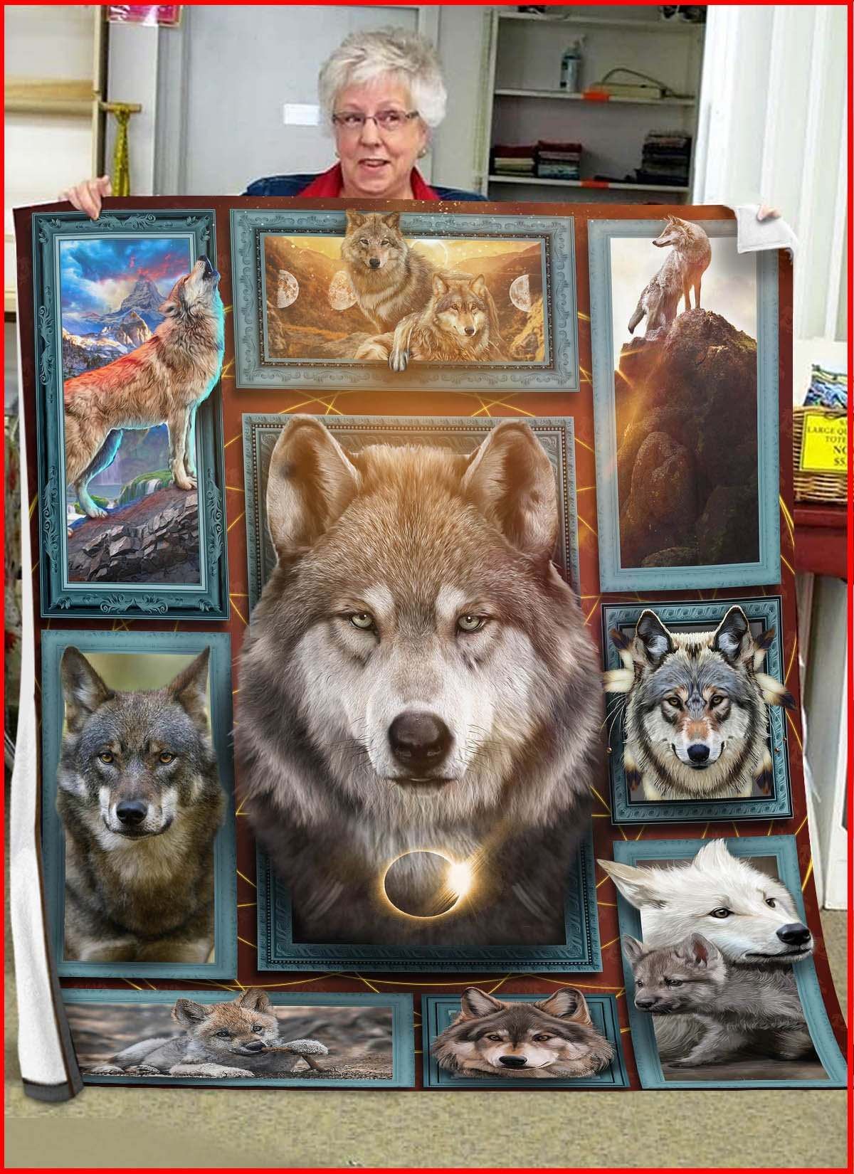 3D Huge Wolf Blanket DHC27112325DD