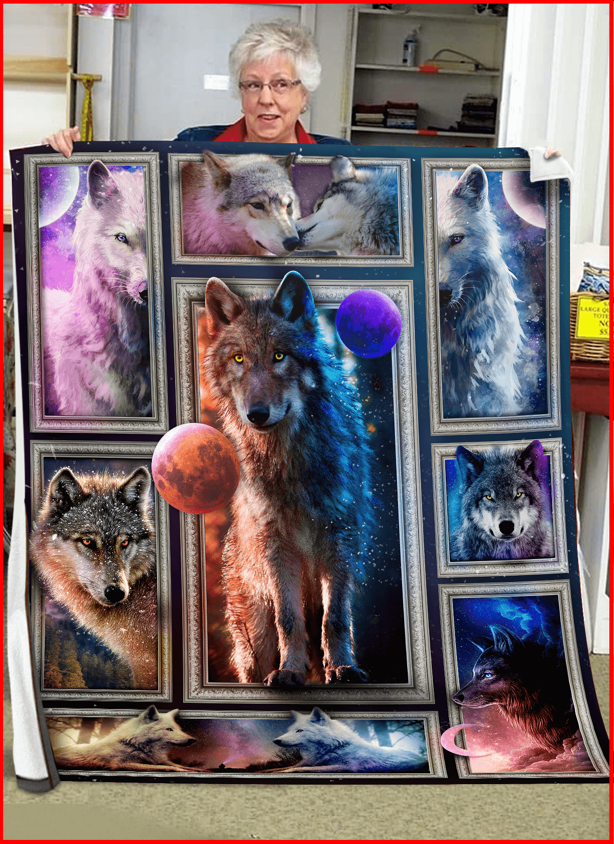 3D Huge Wolf Blanket DHC27112337DD