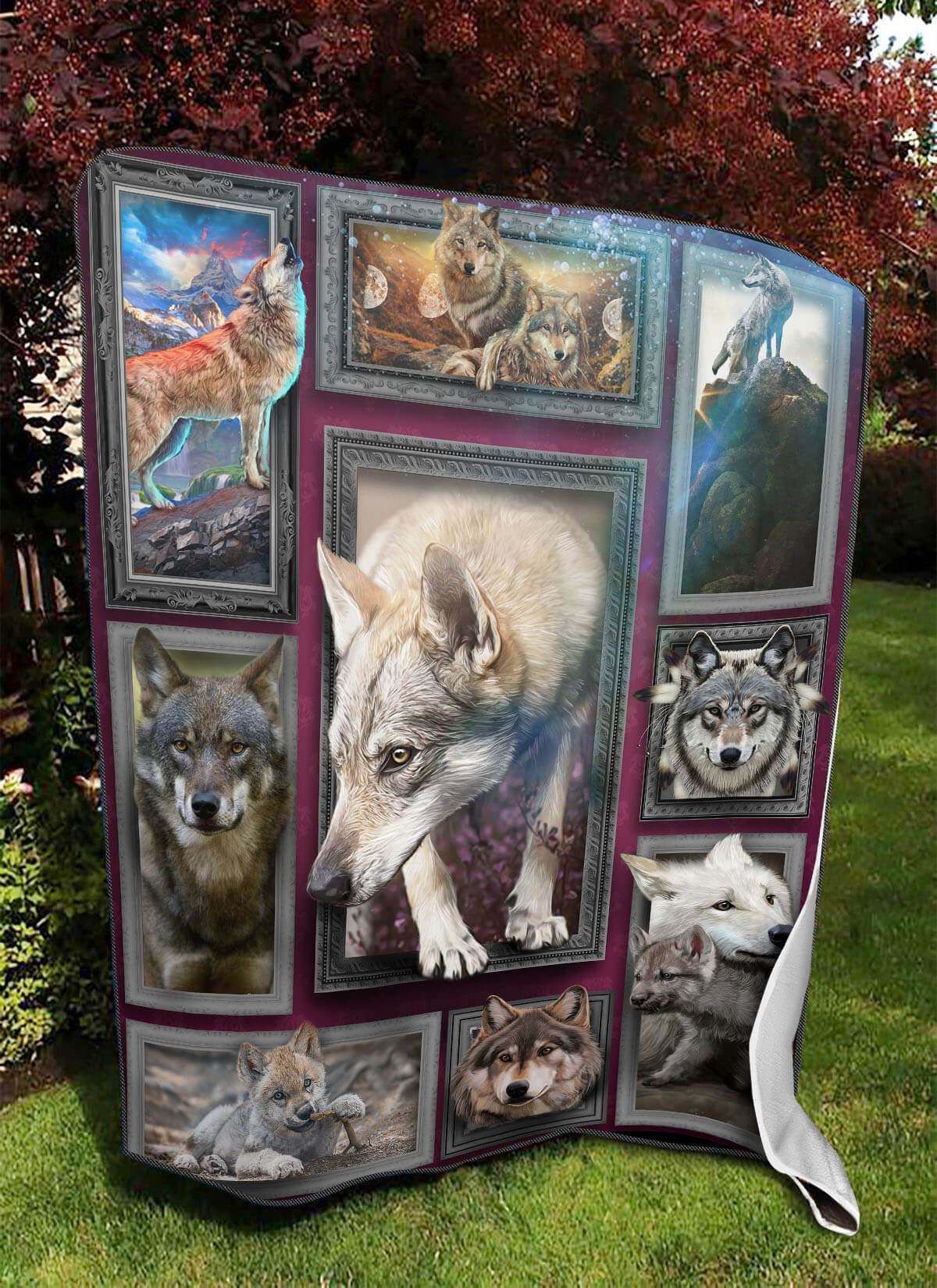 3D Huge Wolf Blanket DHC27112339DD