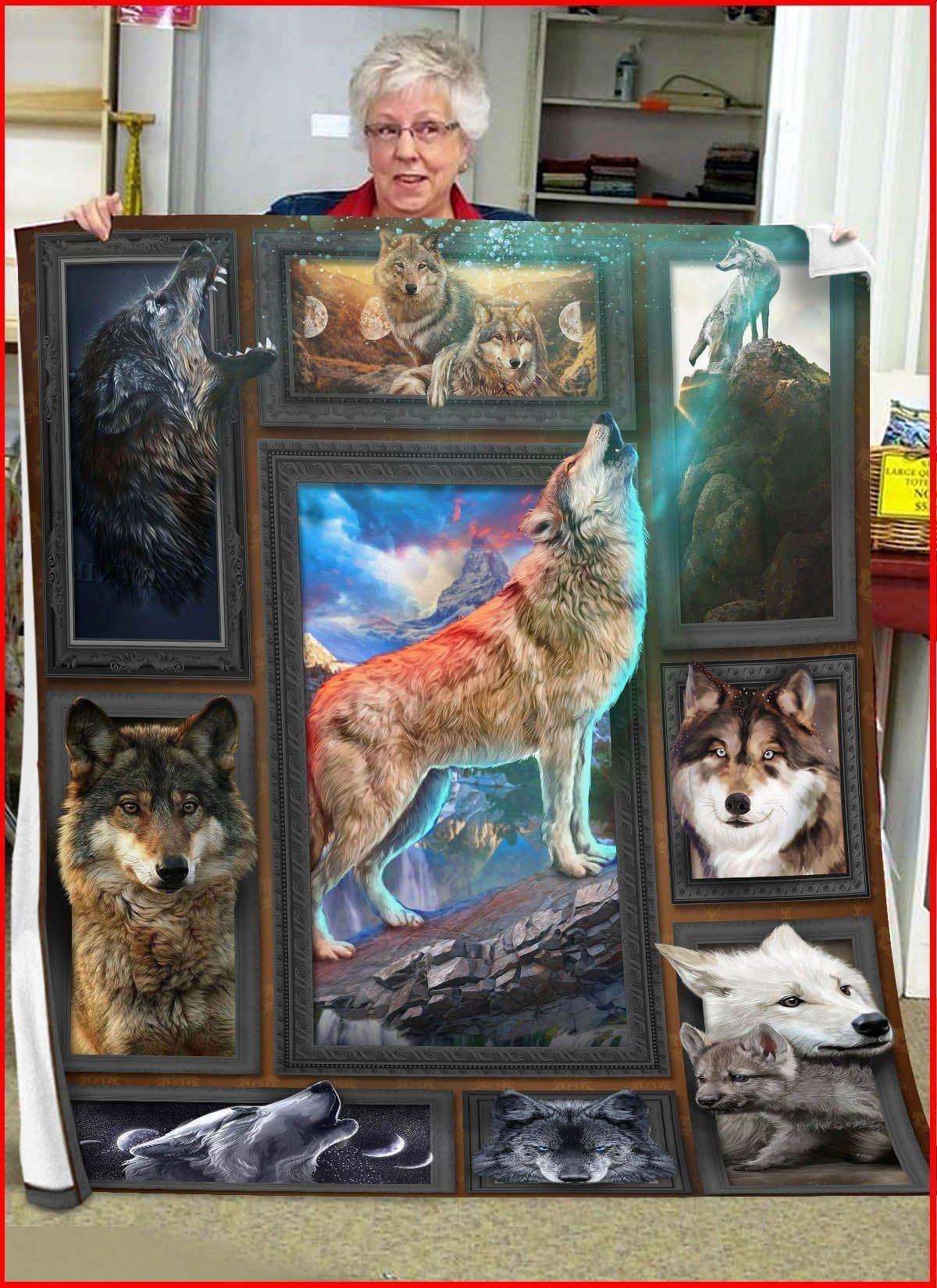 3D Huge Wolf Blanket DHC27112368DD
