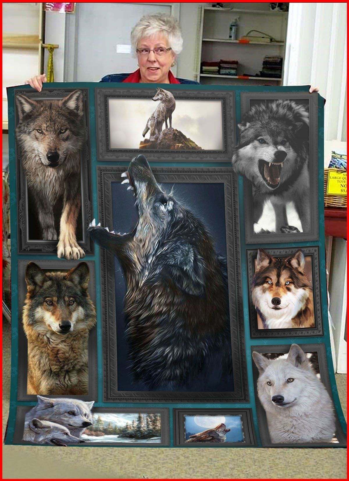3D Huge Wolf Blanket DHC27112375DD