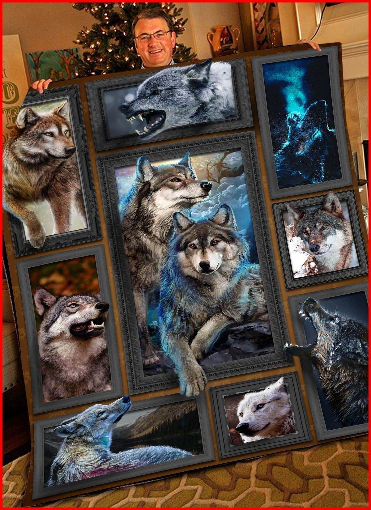 3D Huge Wolf Blanket DHC27112380DD