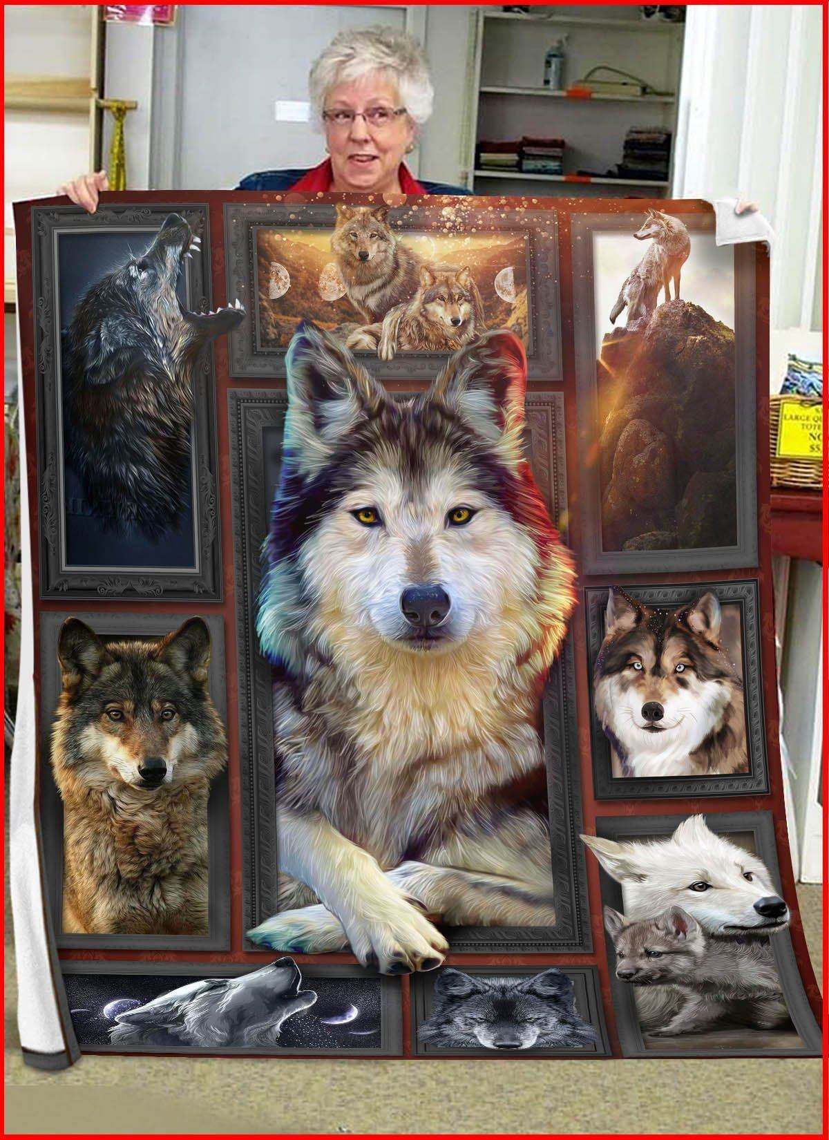 3D Huge Wolf Blanket U1 DHC27112367DD