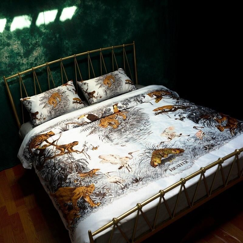 3D Leopard Tiger Printed Bedding Set