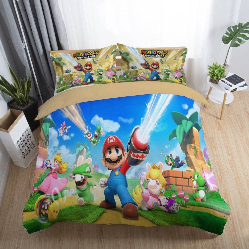 3d Mario King Lovely Colorful Fresh Bedding Set