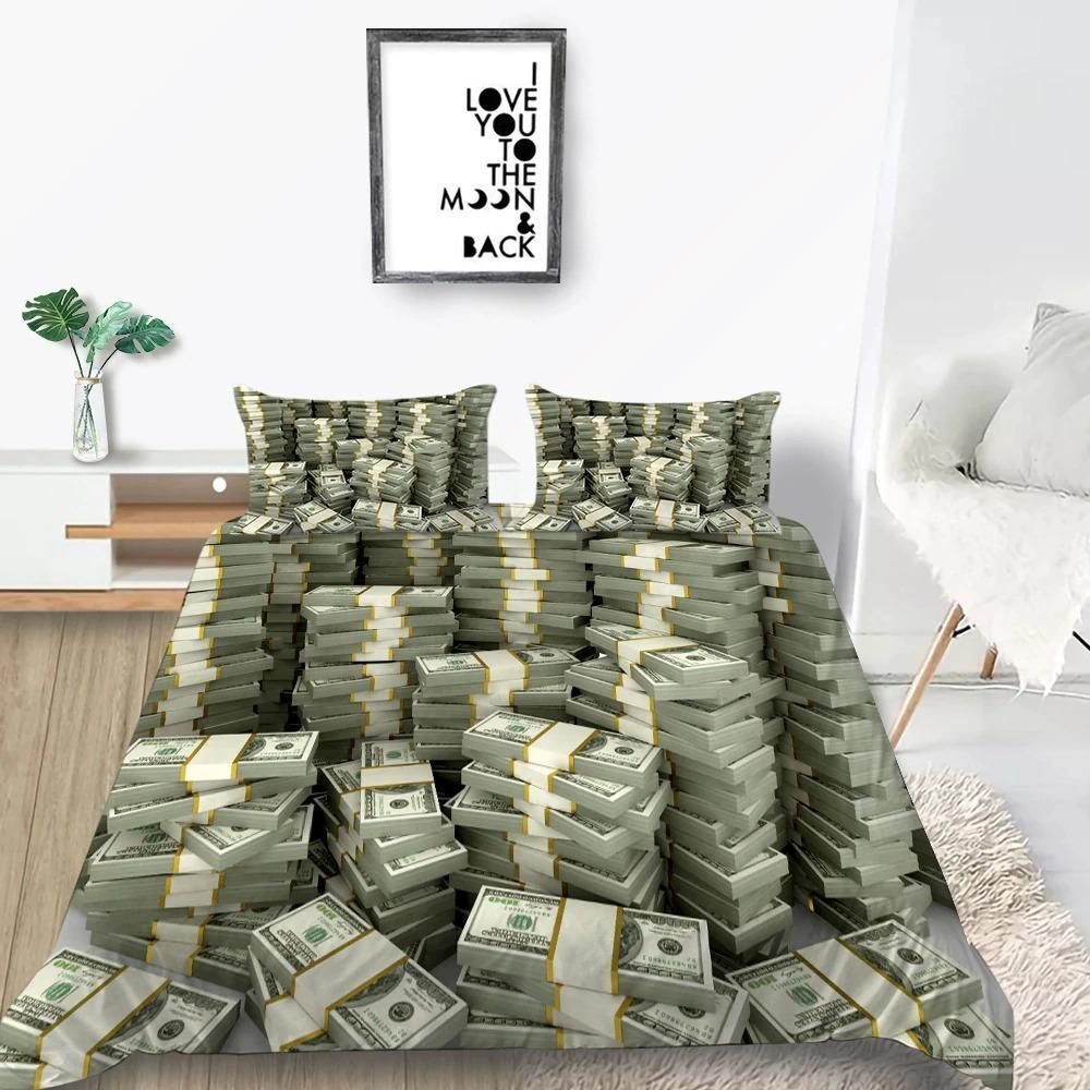 3d Moneystack Love Money Bedding Set
