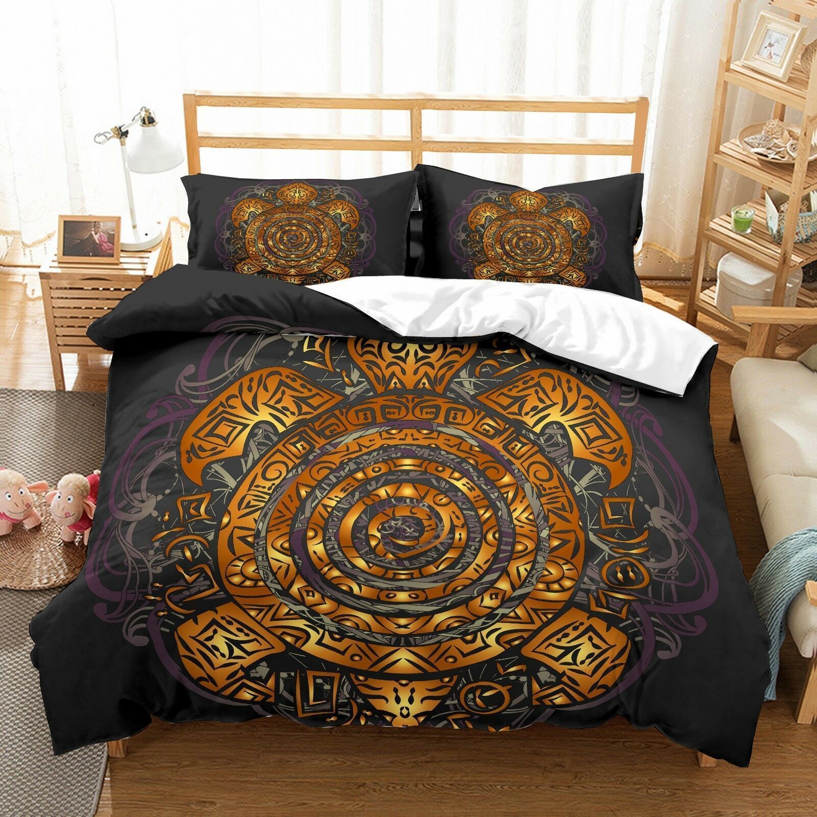 3d Ocean Colorful Turtle Bedding Set