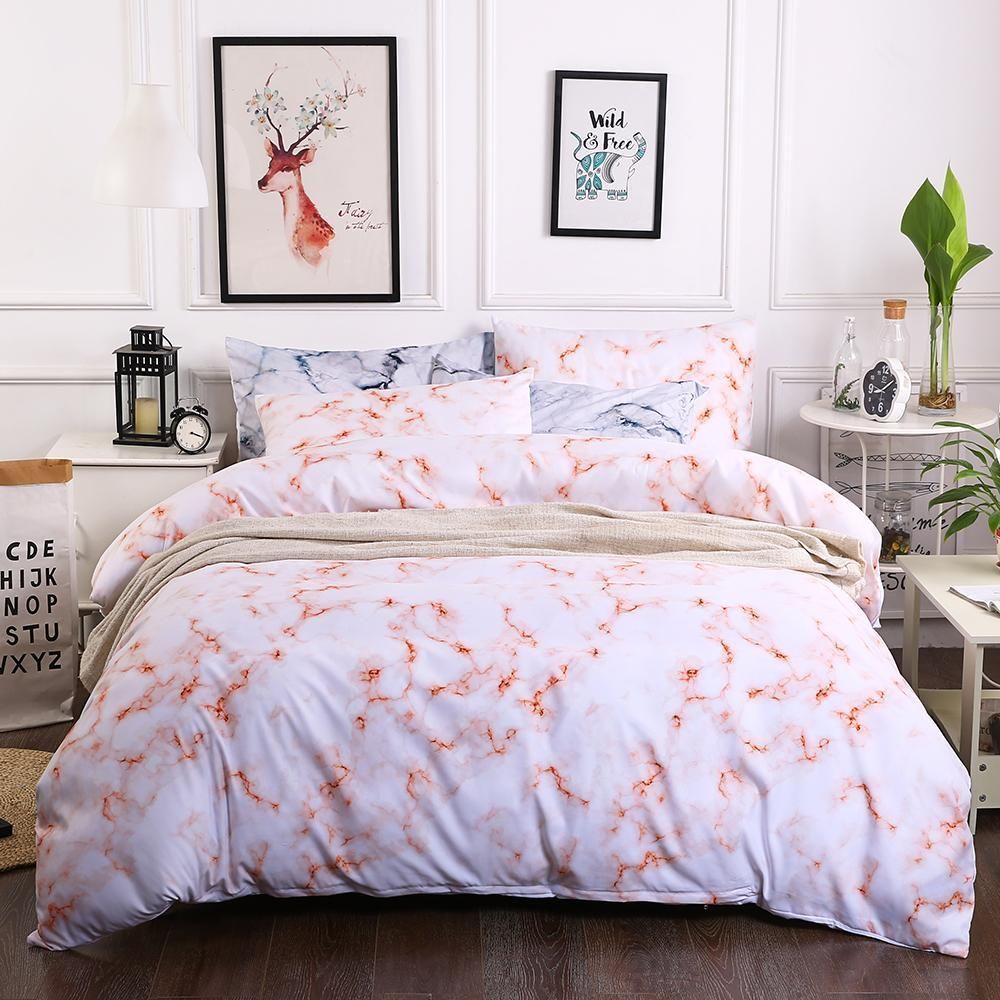 3d Orang Marble Comfortable Bedding Set