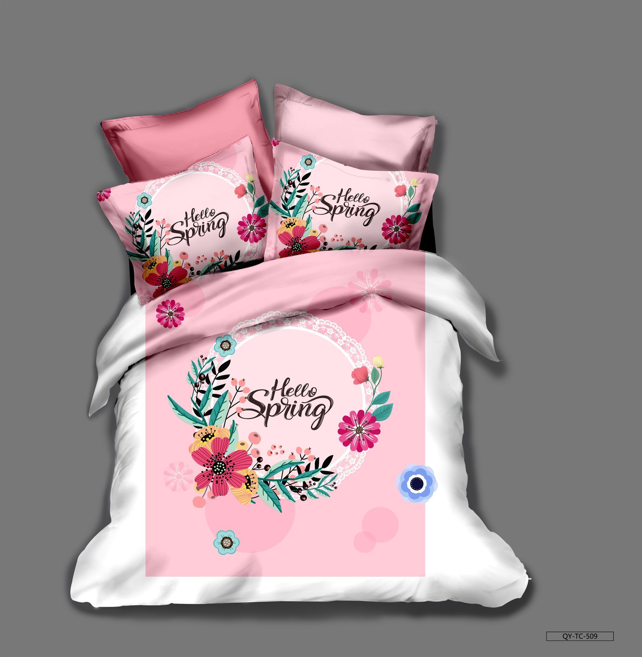 3d Pink Flamingo Bedding Set