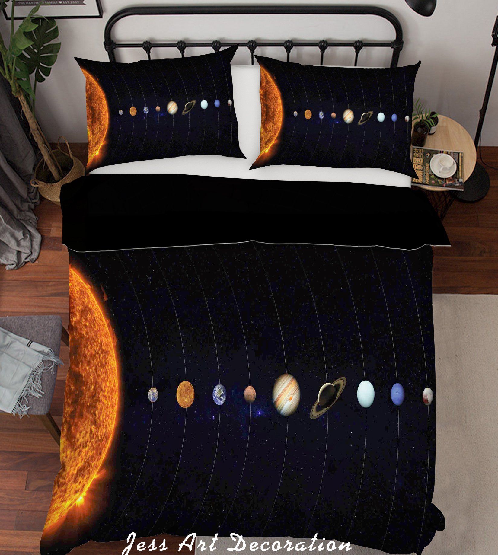 3D Planet Universe Bedding Set
